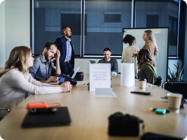 Team meeting in a modern office, image 2